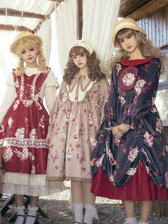 Süßes Lolita-Kleid aus Velours ärmellos süßes Lolita-Kleid