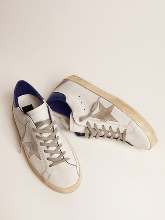 Royalblaue Skate-Sneakers für Damen runde Zehenpartie Schnür-Sneakers