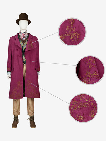 Disfraces de cosplay de la película Wonka Willy Wonka