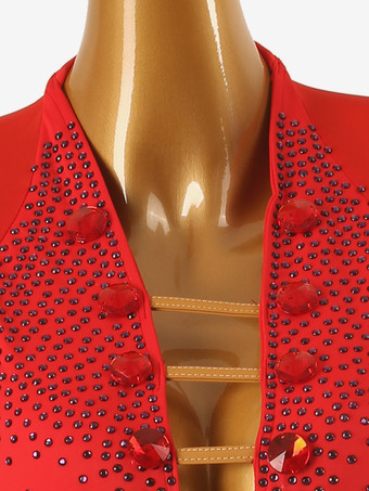 ラテンダンスドレス トゥレレッド レディース エレガント ライクラスパンデックス ドレス ダンスウェア