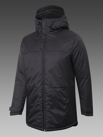 noir Doudoune Vestes Homme Manteaux Chic Décontracté À Capuche Blanc