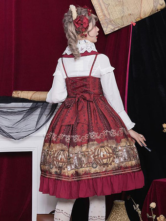 ROCOCO スタイル ロリータ アクセサリー コーヒー ブラウン チェーン リボン 帽子 その他