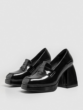 レディース ヒールサンダル ラウンドトゥサンダル チャンキーヒール PUレザー