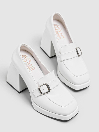 レディース ヒールサンダル ラウンドトゥサンダル チャンキーヒール PUレザー