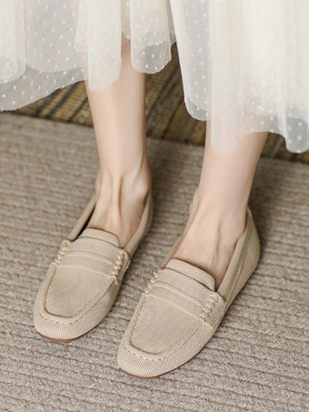 レディース フラット ローファー ラウンドトゥ スリッポン カジュアル シューズ