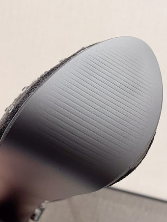 ハイヒール セクシー サンダル ブラック PU レザー ピープトウ ハイ (3-3.9 インチ) セクシーな靴