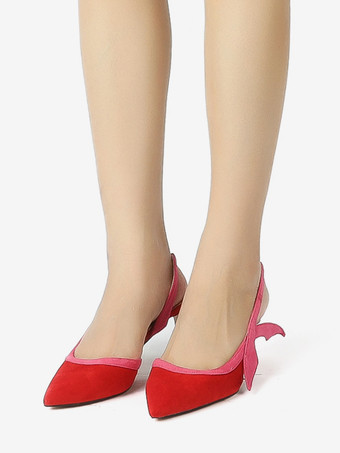 レディース ハイヒール スエード スティレットヒール スリッポン パンプス