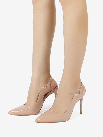 Women's High Heels Plus Size Pointed Toe Slingback Pumps