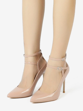 Décolleté da donna con cinturino alla caviglia con fibbia e punta a punta