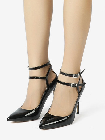 Décolleté da donna con cinturino alla caviglia con fibbia e punta a punta