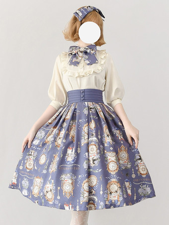 violet Jupes Lolita fleurie imprimé floral classique Lolita SK
