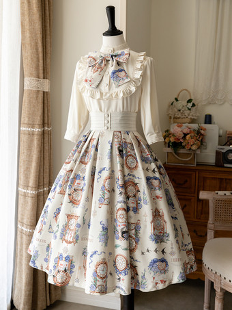 Jupes Lolita fleurie imprimé floral classique Lolita SK