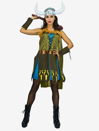 コスチューム ホリデーグッズ ホリデーコスチューム ハロウィン オリーブ ポリエステル繊維