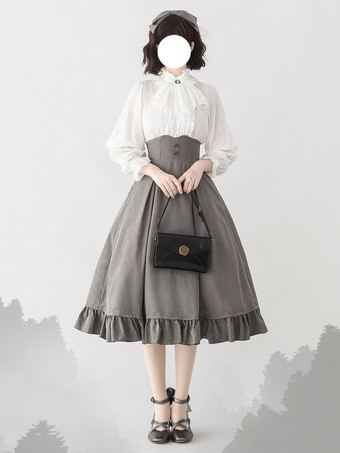 グレイスウィートロリータSK ブルーフリルロリータスカート