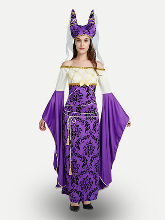 パープル コスチューム ホリデー 商品 ホリデー コスチューム エジプト セクシー パープル ポリエステル ファイバー
