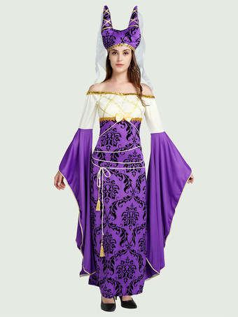 コスチューム ホリデー 商品 ホリデー コスチューム エジプト セクシー パープル ポリエステル ファイバー