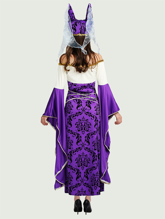 コスチューム ホリデー 商品 ホリデー コスチューム エジプト セクシー パープル ポリエステル ファイバー