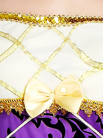 コスチューム ホリデー 商品 ホリデー コスチューム エジプト セクシー パープル ポリエステル ファイバー