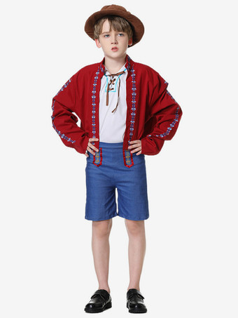 レッド コスチューム ホリデーグッズ ホリデーコスチューム クリスマス レッド ポリエステルファイバー