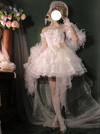 黒ロリータポリエステルノースリーブジャンパーロリータドレス