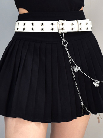 ホワイト ゴスロリアクセサリー ホワイトチェーン 星柄 蝶柄 帯 その他