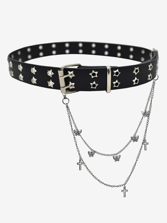 ゴスロリアクセサリー ホワイトチェーン 星柄 蝶柄 帯 その他