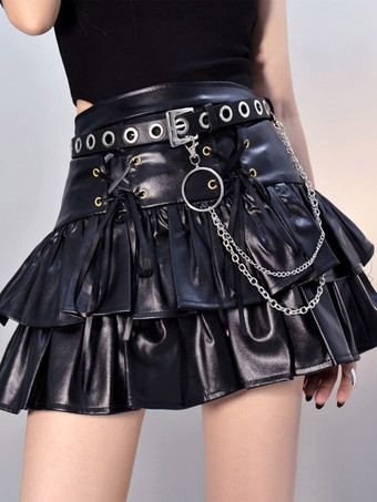 ブラック スチームパンク ロリータ アクセサリー ブラック チェーン サッシュ その他