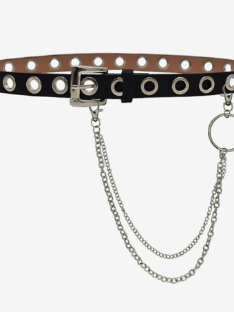 スチームパンク ロリータ アクセサリー ブラック チェーン サッシュ その他