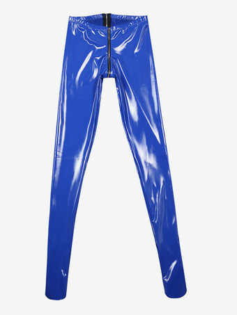 ブルー 女性用大人用タイツ ブルー アンモニア ラテックス ボトムス