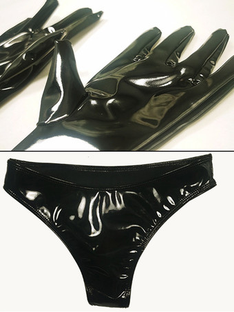 セクシーなキャットスーツ ポリエステル ホワイト ゼンタイ コスチューム 4ピーススーツ