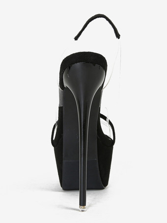 レディースセクシーサンダル プラットフォーム オープントゥ スティレットヒール セクシーシューズ