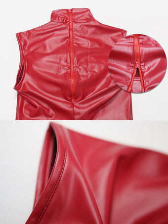 セクシーなキャットスーツ レディース アンモニア ボディスーツ ハイカラー パフォーマンス ジャンプスーツ