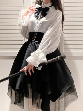 ゴスロリSK ブラックティアードロリータスカート