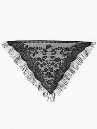 メッシュポンチョ 刺繍 デイリーカジュアルケープ