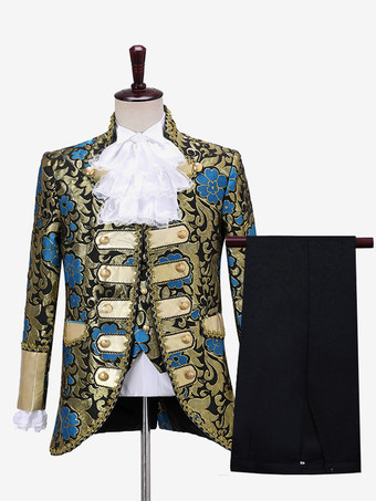 ライトスカイブルーヨーロッパの宮廷ドレスパフォーマンス衣装レトロプリンスチャーミングステージレトロドラマ衣装