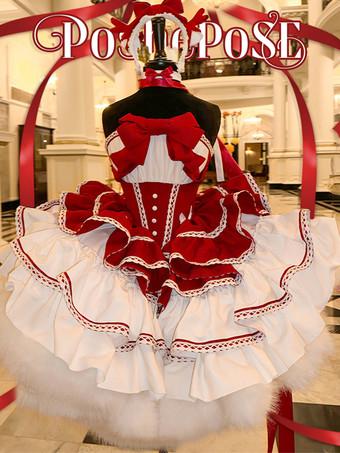 Sweet Lolita Dress Polyester Sleeveless Sweet Christmas Lolita Dress -  Milanoo.com