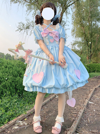 スイートロリータドレス シフォン半袖スイートロリータドレス