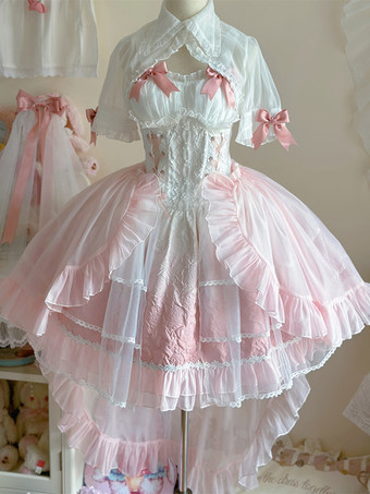 スイートロリータドレス シフォンノースリーブスイートロリータドレス