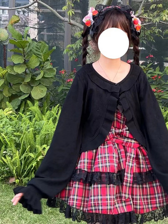 甘い白い長袖フリルハート柄