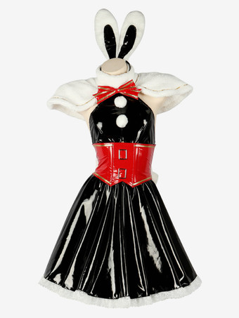 ブラック セクシー全身タイツ セクシーな全身タイツコスチューム バニーガール衣装 ホットガールボディスーツドレスセット