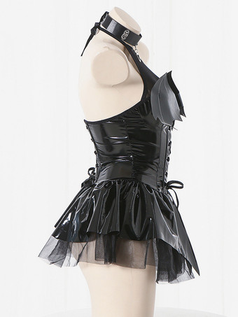 セクシー全身タイツ ハロウィン セクシーな全身タイツコスチューム女性用小悪魔ショートスカートホットガールタイツユニフォームキャットスーツ