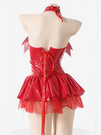 セクシー全身タイツ ハロウィン セクシーな全身タイツコスチューム女性用小悪魔ショートスカートホットガールタイツユニフォームキャットスーツ