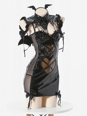 セクシー全身タイツ ハロウィン セクシーな全身タイツコスチューム 女性用 魔女 悪魔スーツ セクシーランジェリー メイド服