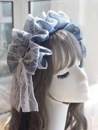 ダークネイビースウィートロリータアクセサリー ダークネイビー フリルアクセサリー レース その他