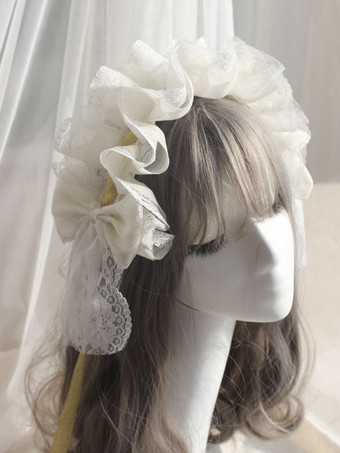 アイボリー スウィートロリータアクセサリー ダークネイビー フリルアクセサリー レース その他