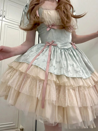 スイートロリータドレス ポリエステル半袖ジャンパー スイートロリータドレス