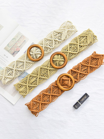 ボヘミアンベルト カットアウトリングディテール シックなベルト