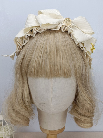 アイボリー スウィートロリータ アクセサリー カメオ ピンク フリル リボン 帽子 その他