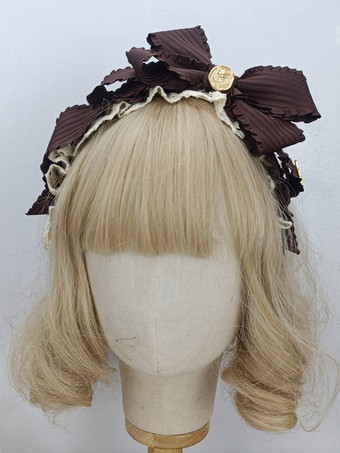 ブラウン スウィートロリータ アクセサリー カメオ ピンク フリル リボン 帽子 その他