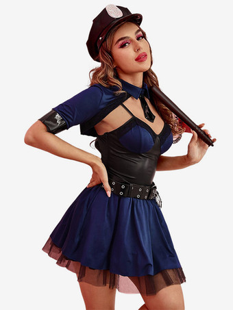 セクシーな警官コスチューム大人用ドレスランジェリー